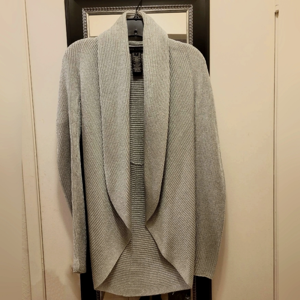 Woman's Silver Shawl for Fancy Evenings, Size M, By Ralph Lauren